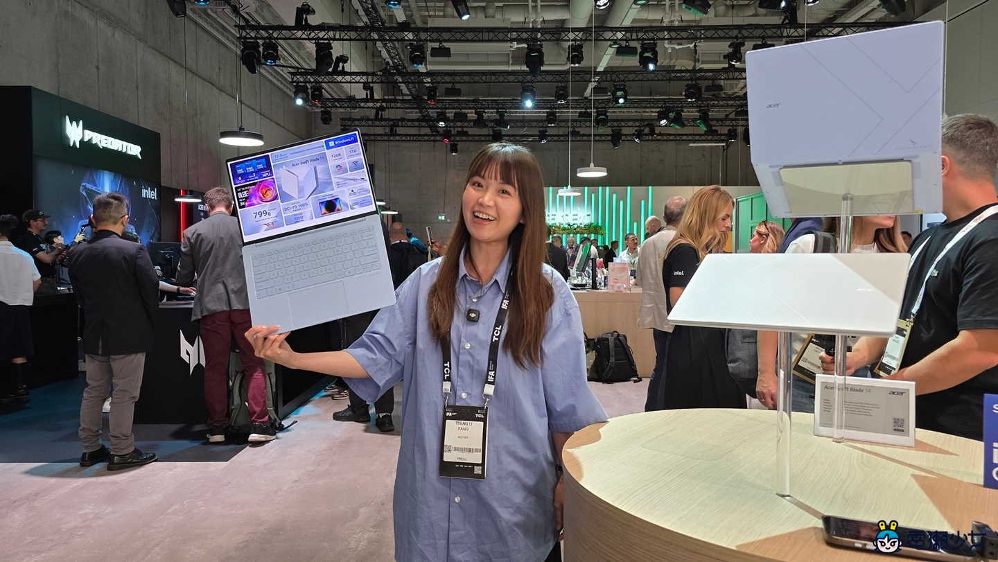 出遠門｜Acer 柏林 IFA 展前新品筆電華麗登場：超輕 799 克、環保高升級性與不可思議的這樣也行？