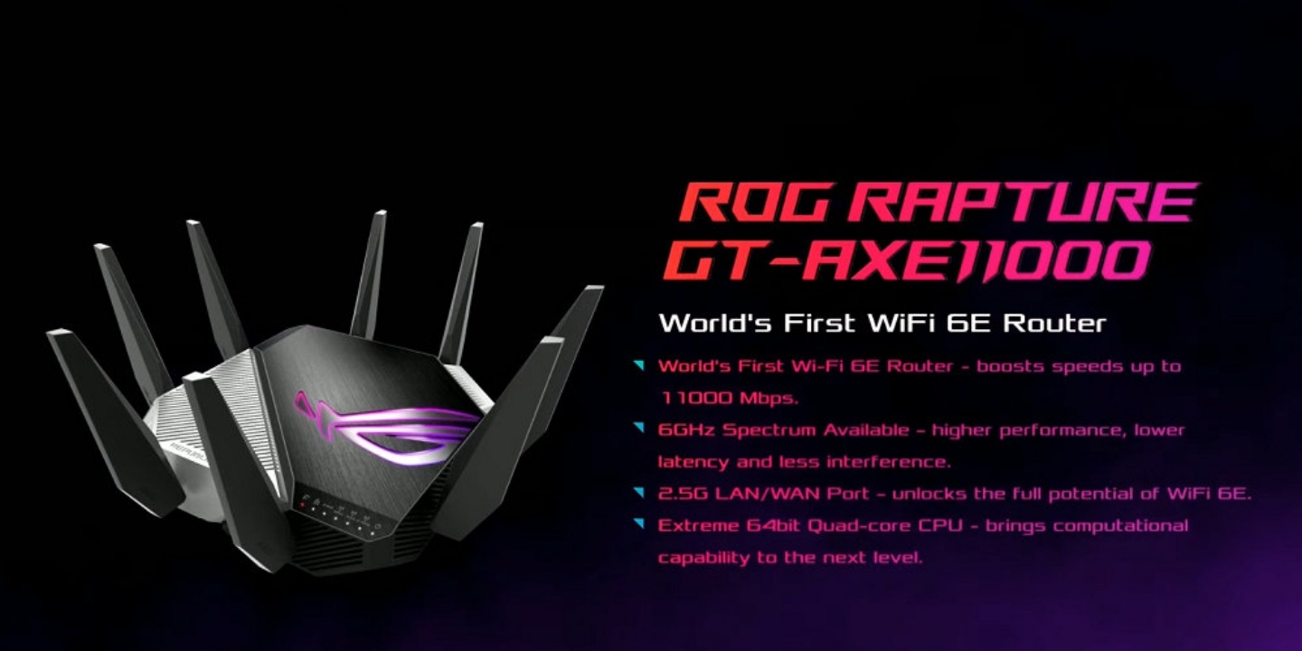 首款 Wi-Fi 6E 路由器『 ROG Rapture GT-AXE11000 』亮相！同場加映『 Wi-Fi 6E 』是什麼？