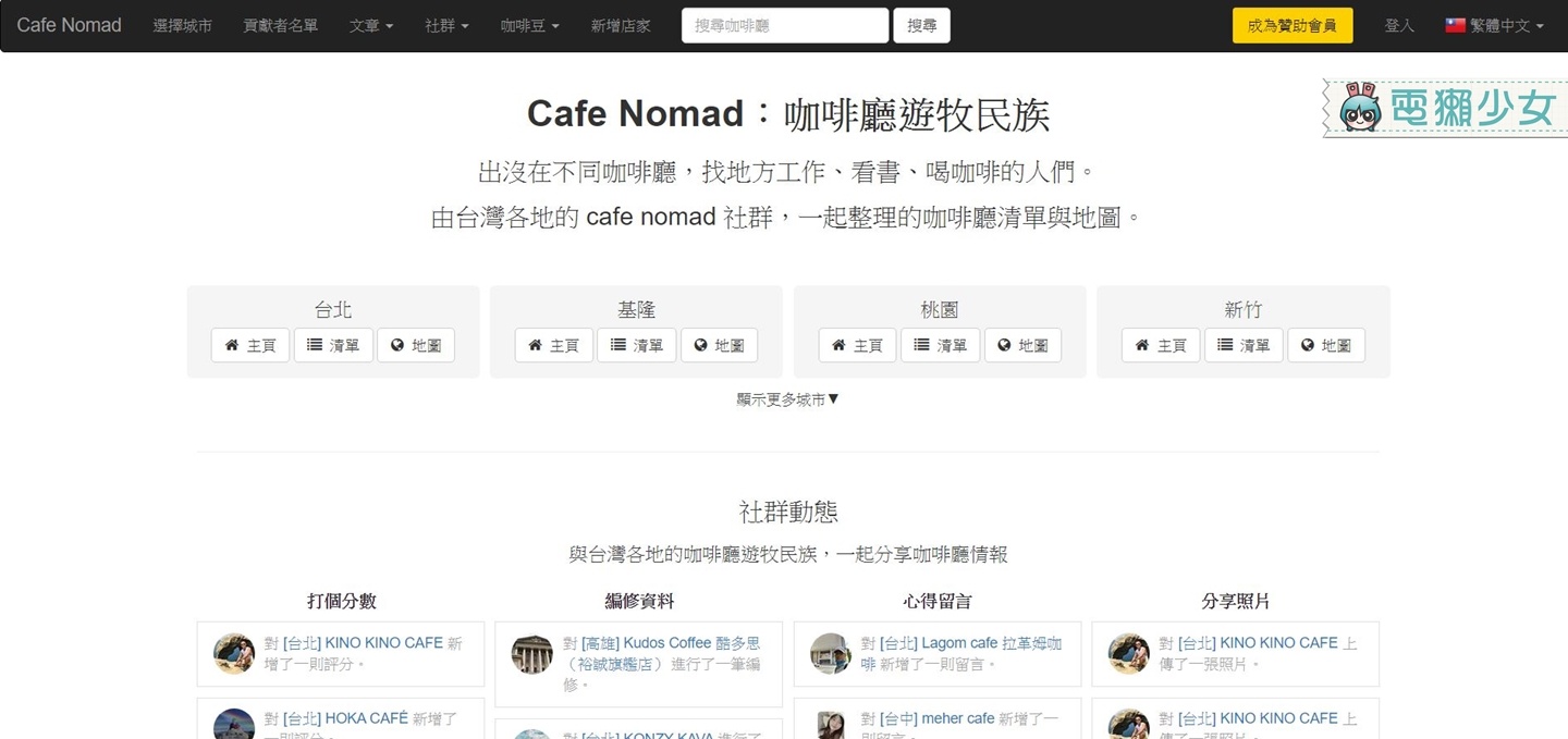 找不限時、能工作的咖啡廳？『 Cafe Nomad 』收錄全台咖啡廳推薦清單！