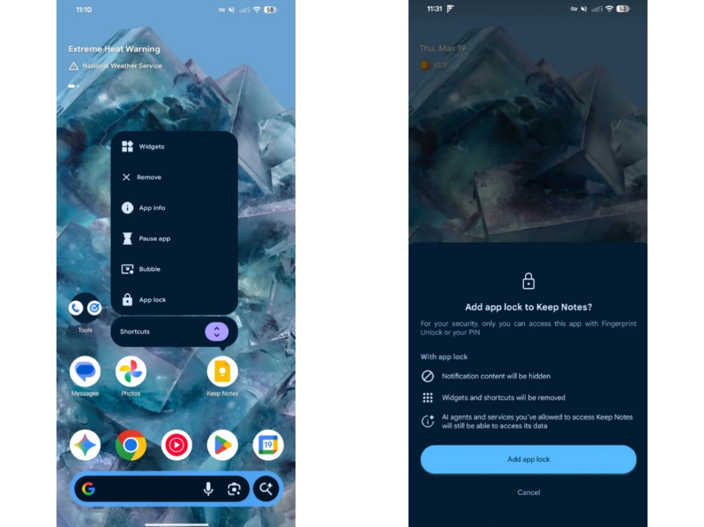 Android 測試「App 上鎖」新功能！不只保護隱私還能隱藏通知與捷徑