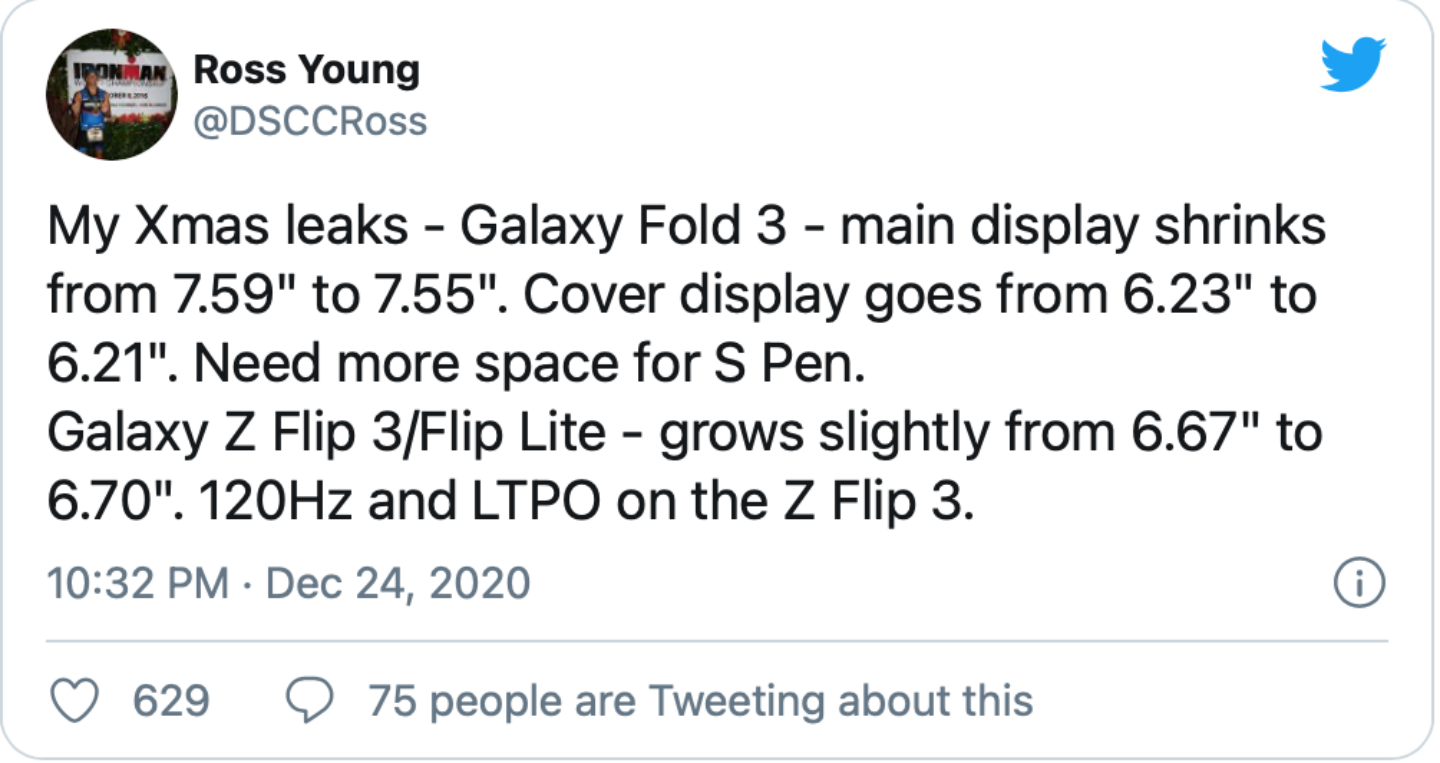 三星 Galaxy Z Fold3 傳聞摺疊螢幕變三摺！可能就長這樣