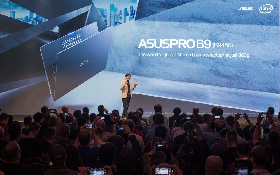 華碩推出最輕商務筆電『 ASUSPRO B9 』13吋機身筆電僅重880克