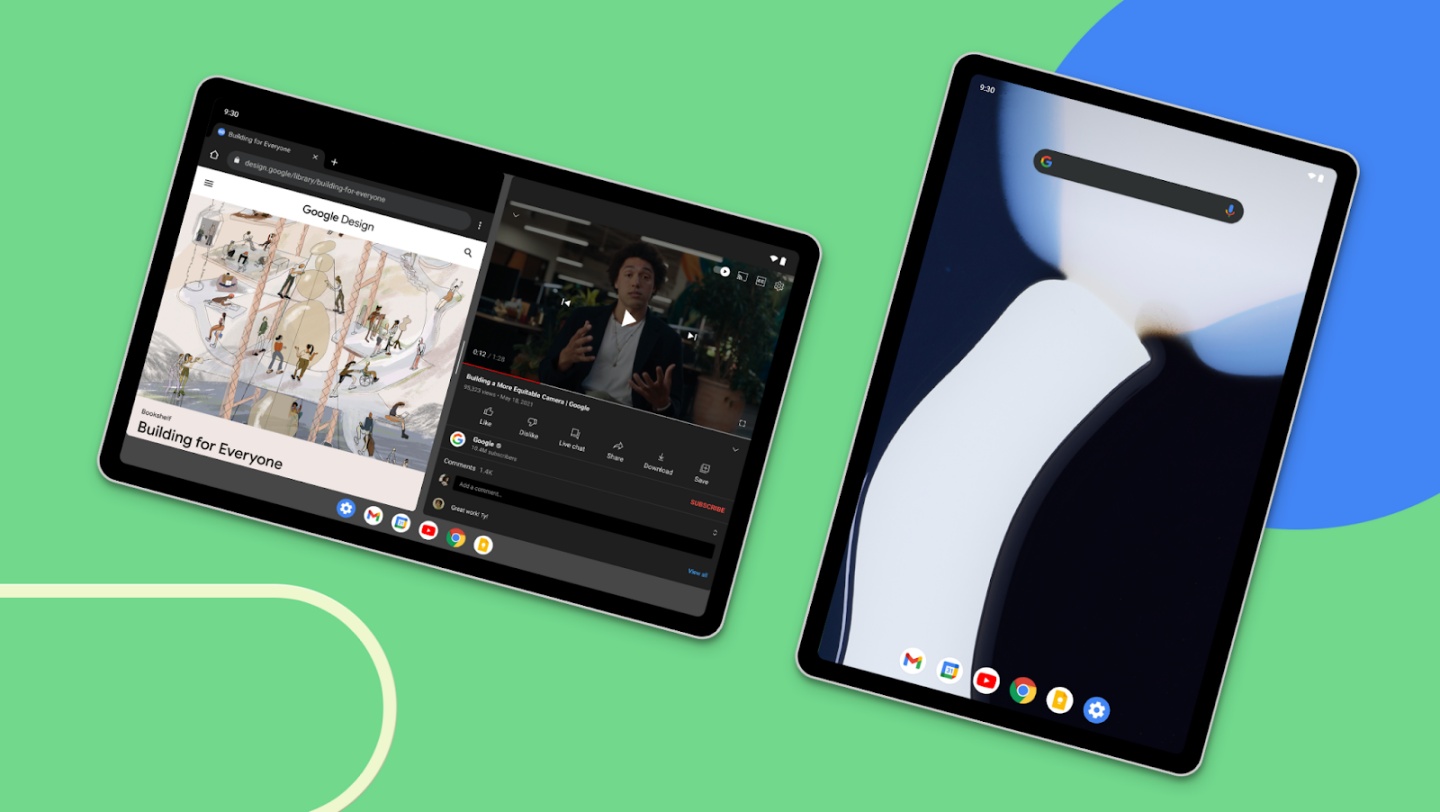 Google 釋出全新 Android 12L 作業系統！讓你的平板和摺疊手機能做到更多事