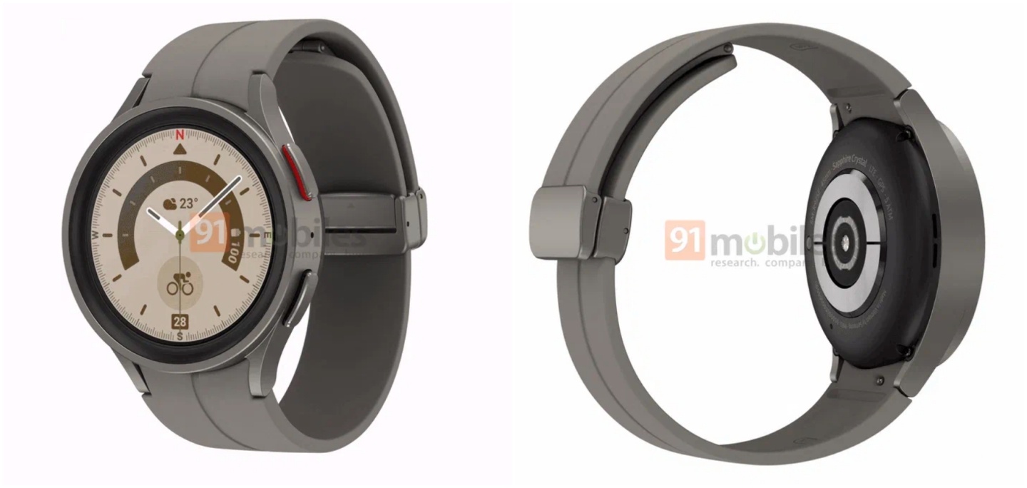 三星 Galaxy Watch5 系列外觀曝光！高階款的 Galaxy Watch5 Pro 將改採全新設計 並會具有更好的續航