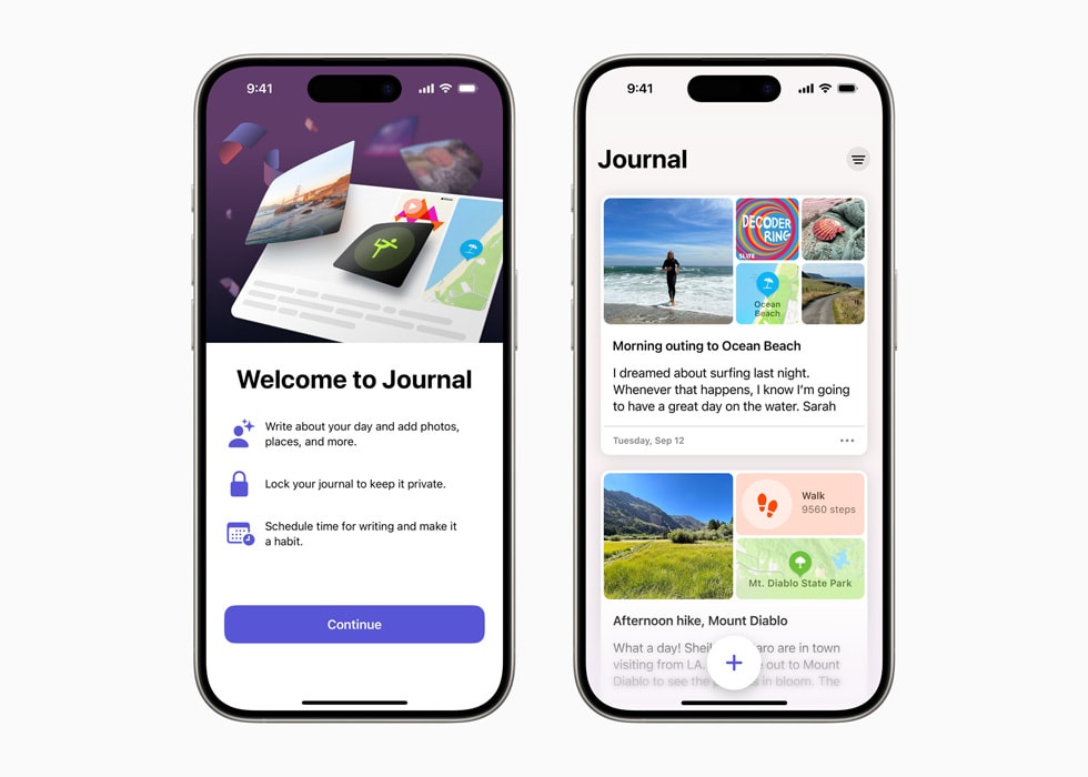 Apple 驚喜發布 iOS 17.2：全新日誌 Journal 應用程式現已上線！