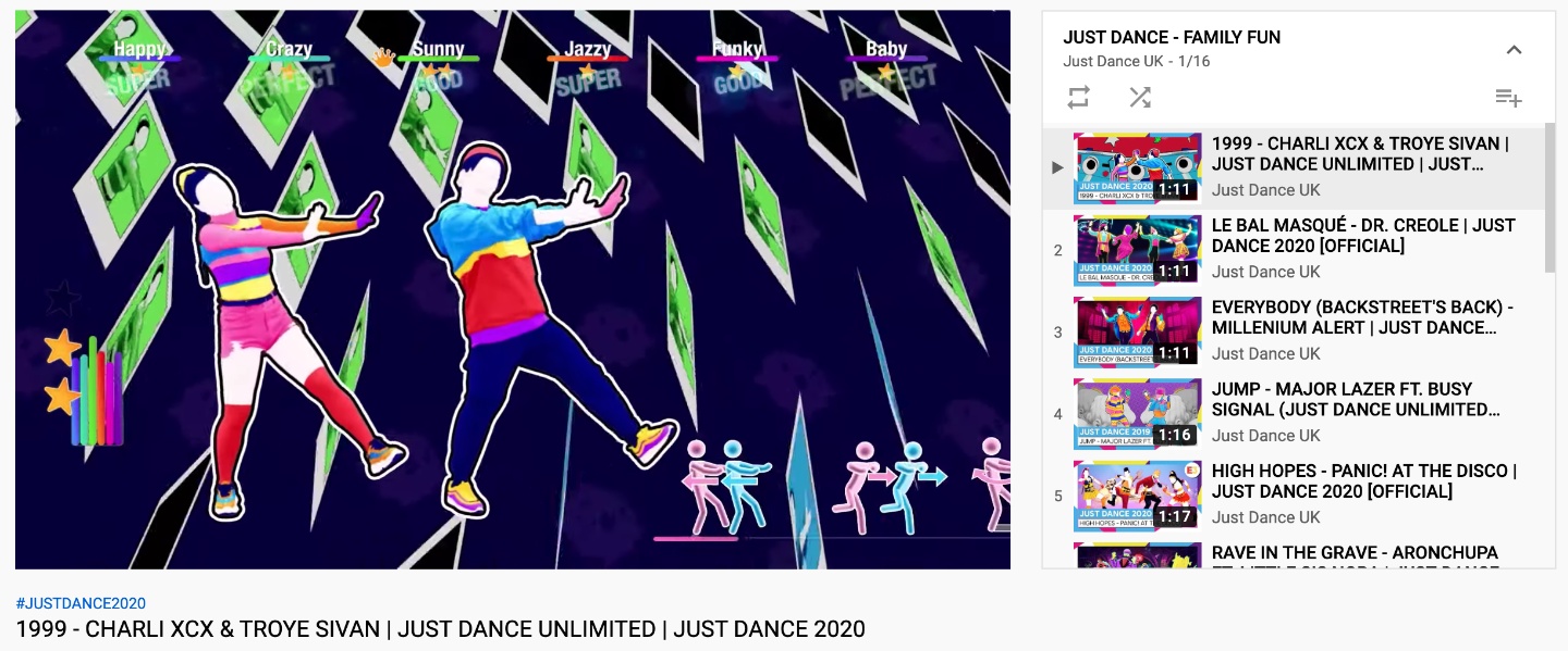 防疫在家跳起來！有購買《Just Dance 2020》的玩家  500 首歌免費體驗一個月！