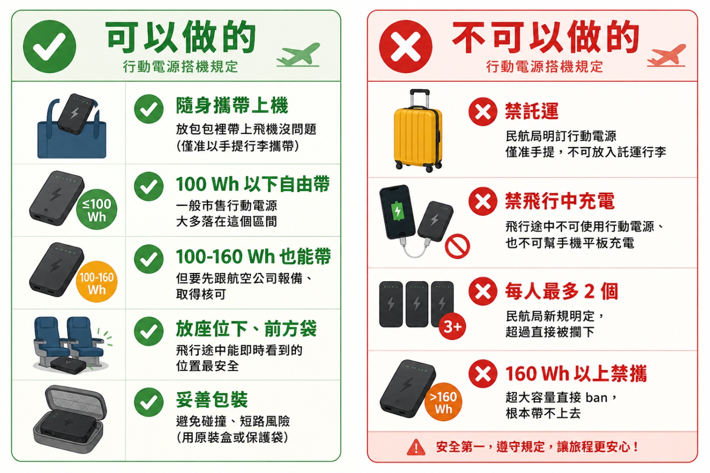 你的行動電源在召回名單上嗎？8.8 萬顆型號全公開，飛行隨身規定也一次更新！