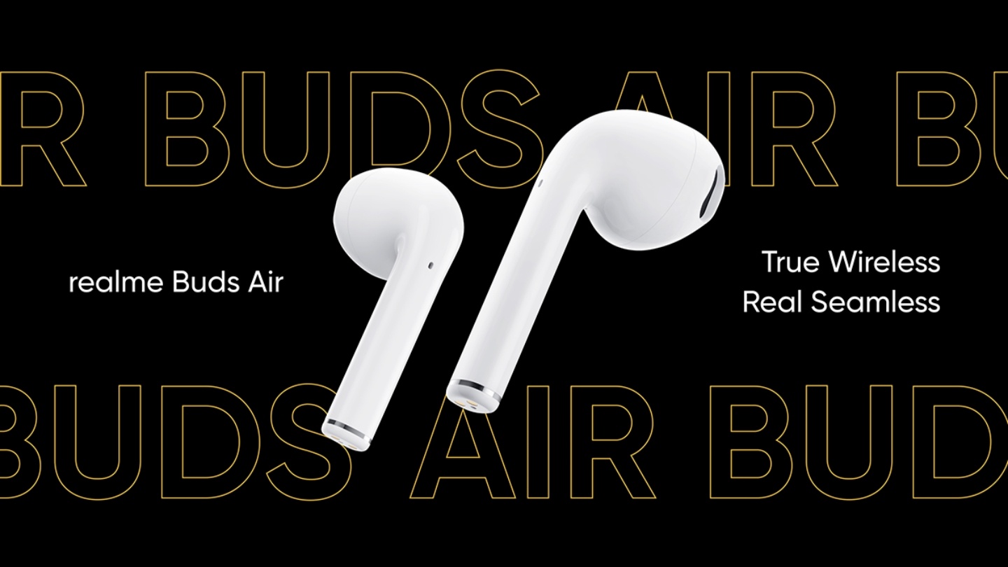 撞臉 AirPods！『 realme Buds Air 』正式於印度發表，有黑、白、黃三色，售價約新台幣一千七百元