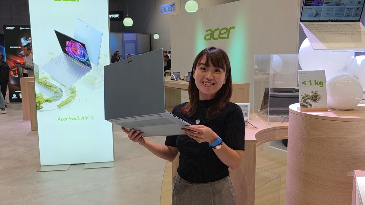 Acer 發布全新 Swift Air 16 筆電，大尺寸 1 公斤專為行動工作者打造超輕量 Copilot+ PC