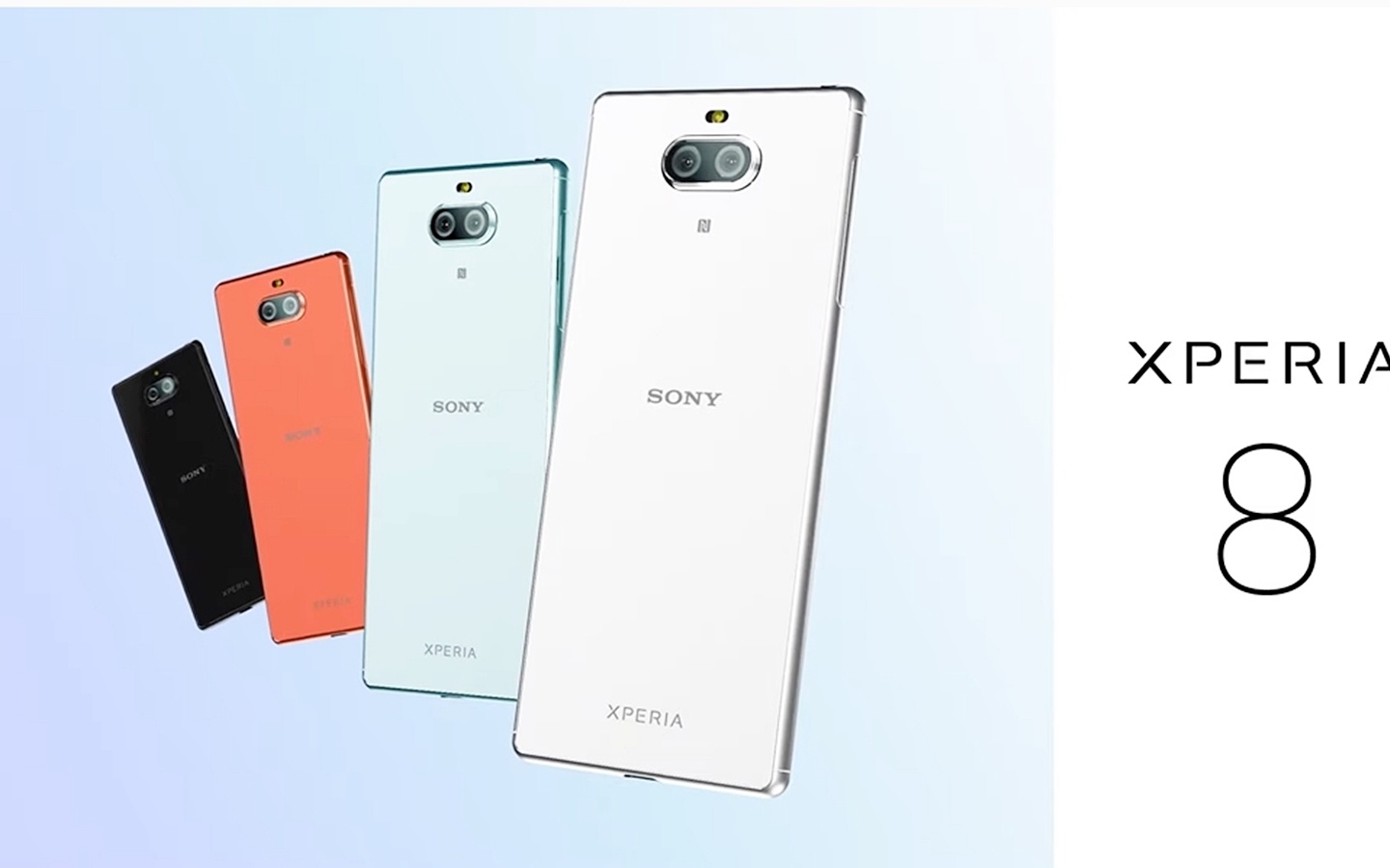 Sony新中階機種Xperia 8正式發表，比Xperia 10多了IP65/IP68防塵防水，10月日本開賣