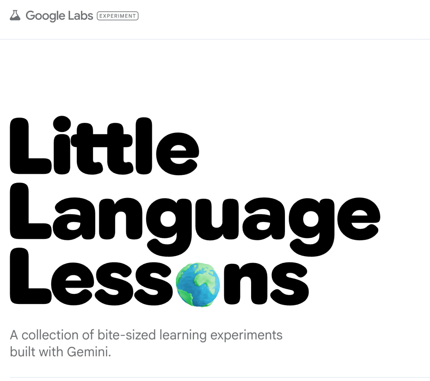 Google 推出免費 AI 語言家教網站!Little Language Lessons 陪你練外語 Google 推出免費 AI 語言家教網站!Little Language Lessons 陪你練外語