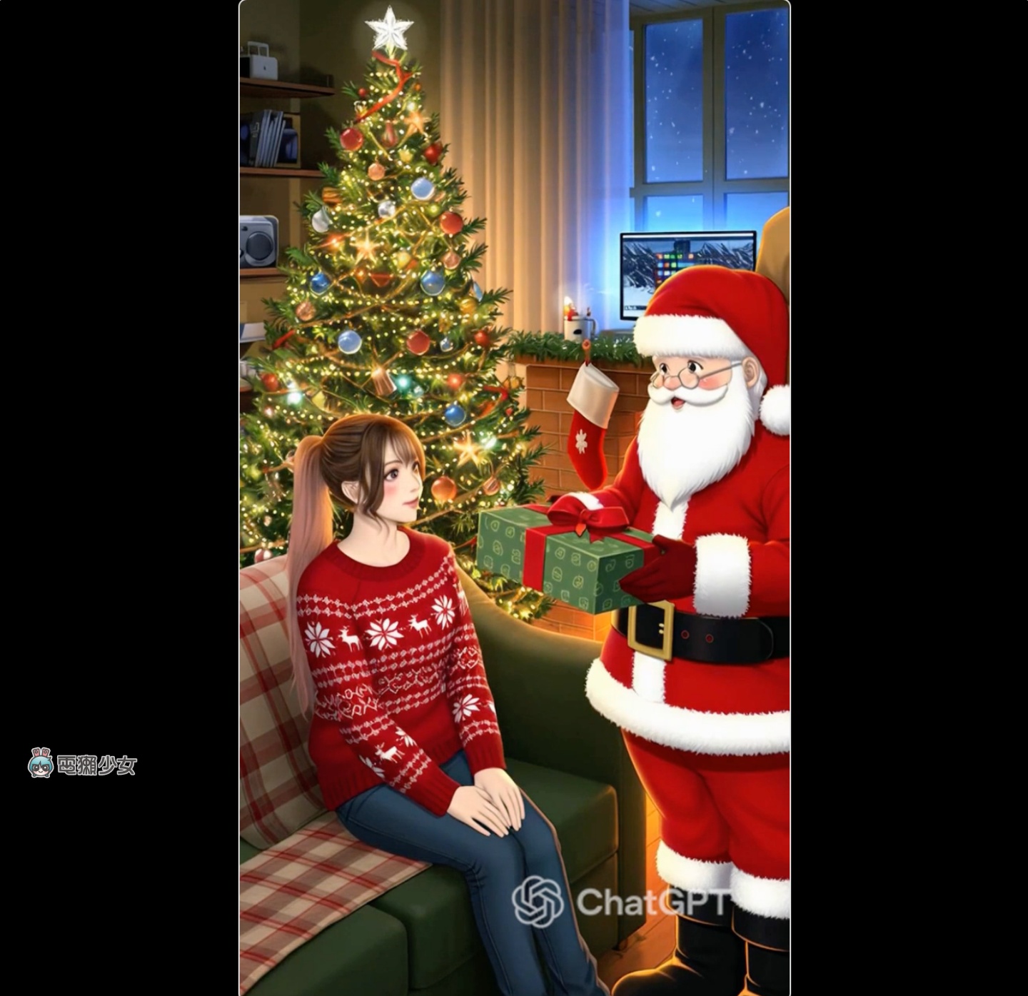 ChatGPT 耶誕限定彩蛋體驗！儀式感滿滿的 AI