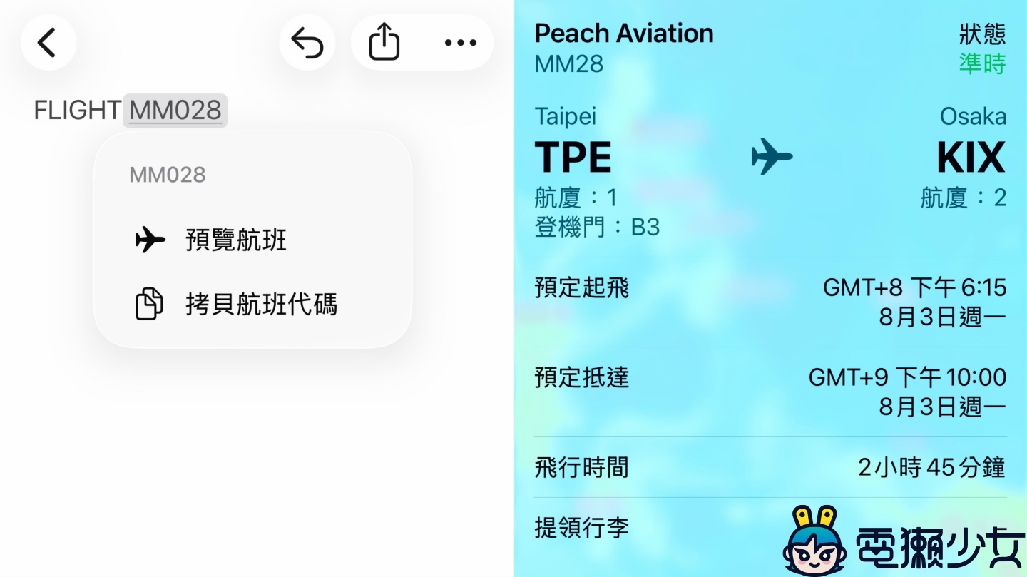 iPhone 隱藏的出國神技「秒查航班」萬人瘋傳，登機門、行李轉盤一秒現形！