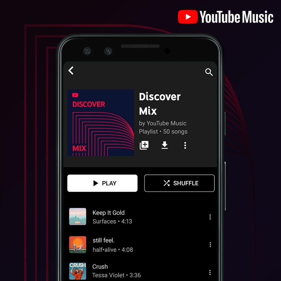 YouTube Music 三款新功能上線，為用戶打造更加個人化的專屬播放清單！