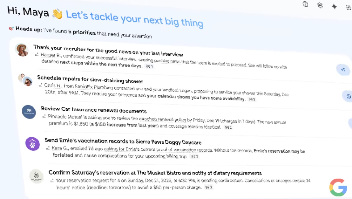 Gmail 進化成貼心小秘書 ！收件匣還會幫你畫重點