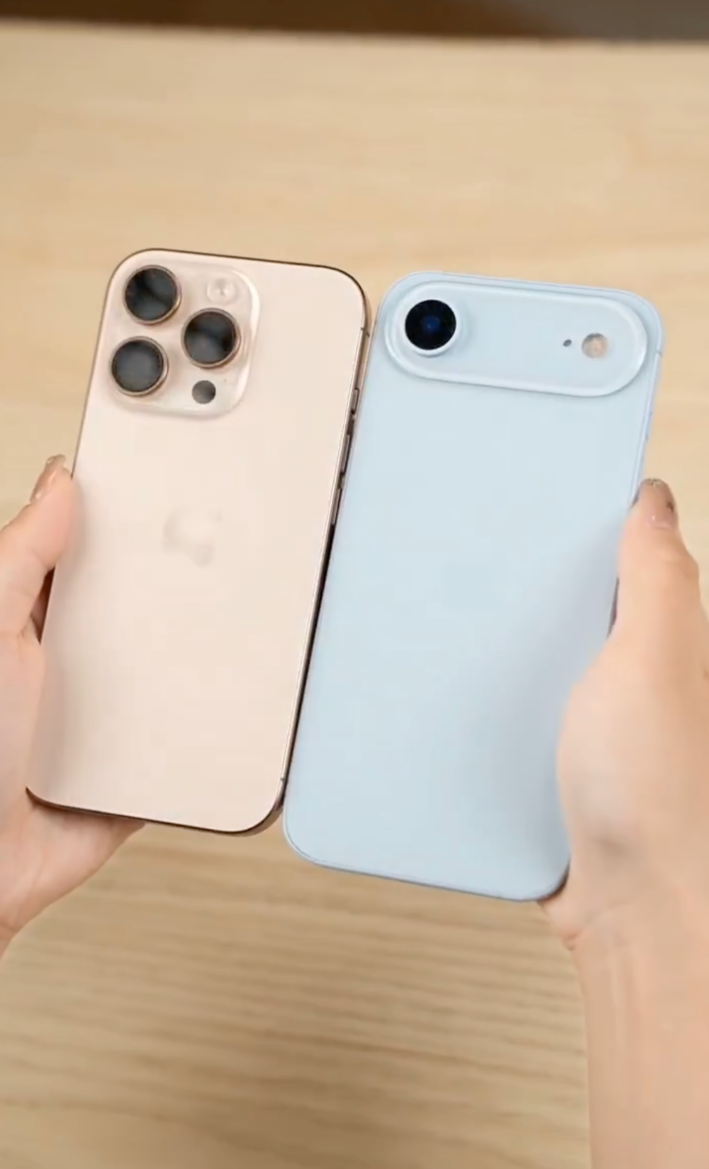 iPhone 17 Air 天藍色模型機現身！延續 MacBook Air 熱門色調