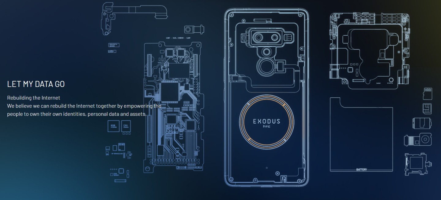 HTC首款區塊鏈手機EXODUS 1 發表！不是賣給你，是給加密社群與開發者的新玩具