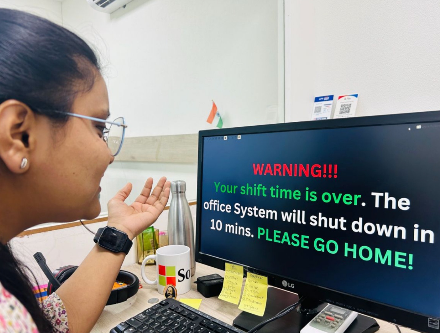 下班時間已到請回家！印度新創公司設定『 下班提醒 』10 分鐘內沒離開 電腦就會自動關機