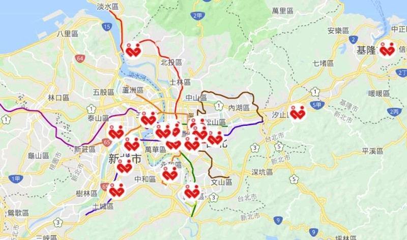 台北、基隆、宜蘭捐血點地圖 捲起袖子捐血助人