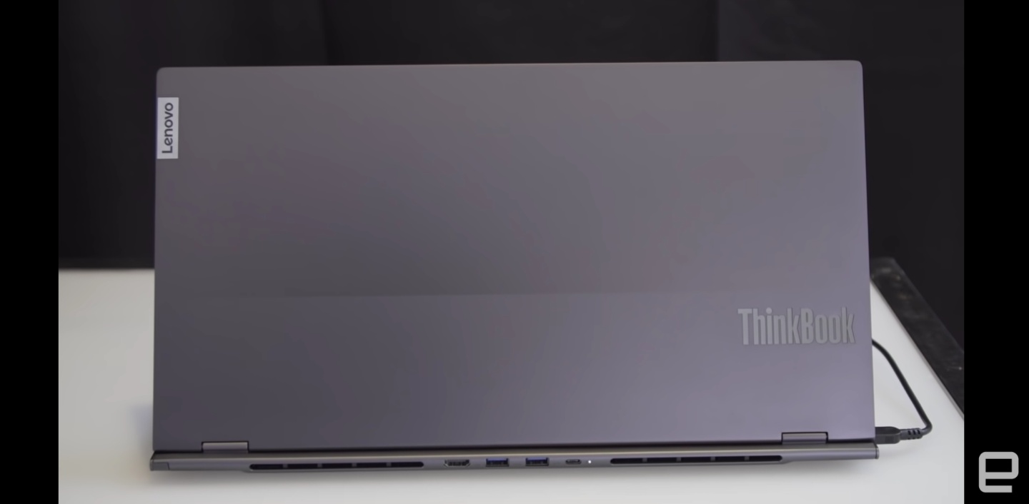 外型太特別！Lenovo 推出『 ThinkBook Plus Gen3 』鍵盤區右側加了一塊 8 吋螢幕 筆電變得好長？