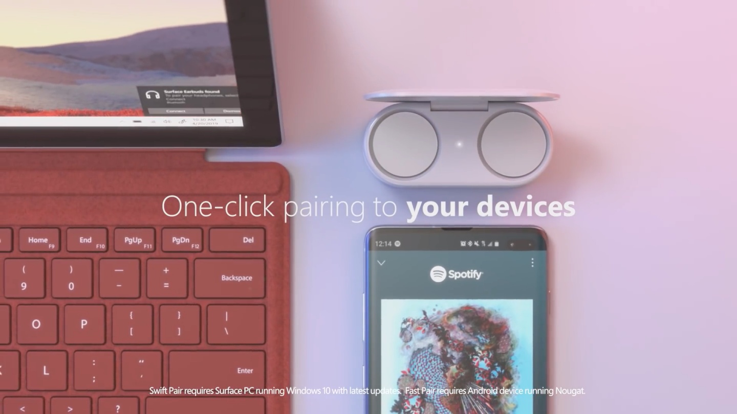 微軟首款真無線藍牙耳機『 Surface Earbuds 』即將上市啦！支援 Teams、Office 365 還有多國語言翻譯