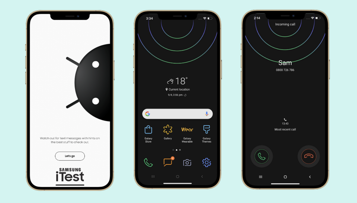 三星推出『 iTest 』App！讓拿 iPhone 的你體驗 Galaxy 手機的介面和功能 免換手機就能用！