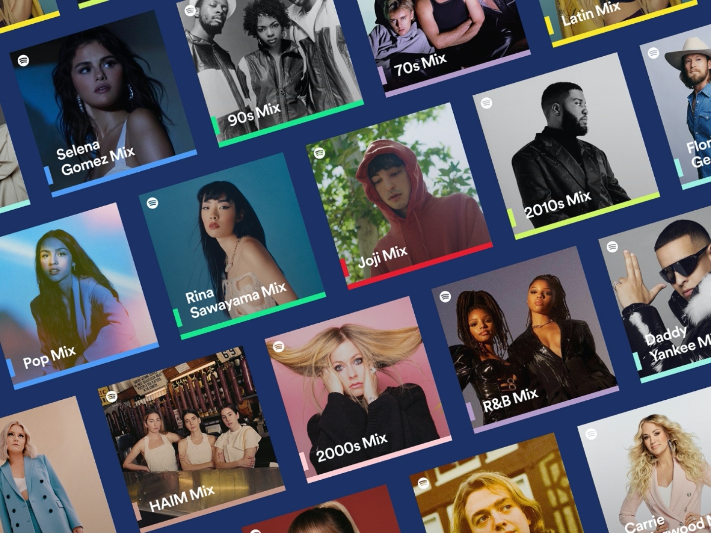 全新的 Spotify Mixes 上線了！依照你喜歡的藝人、曲風、歌曲年代，打造專屬的個人化歌單