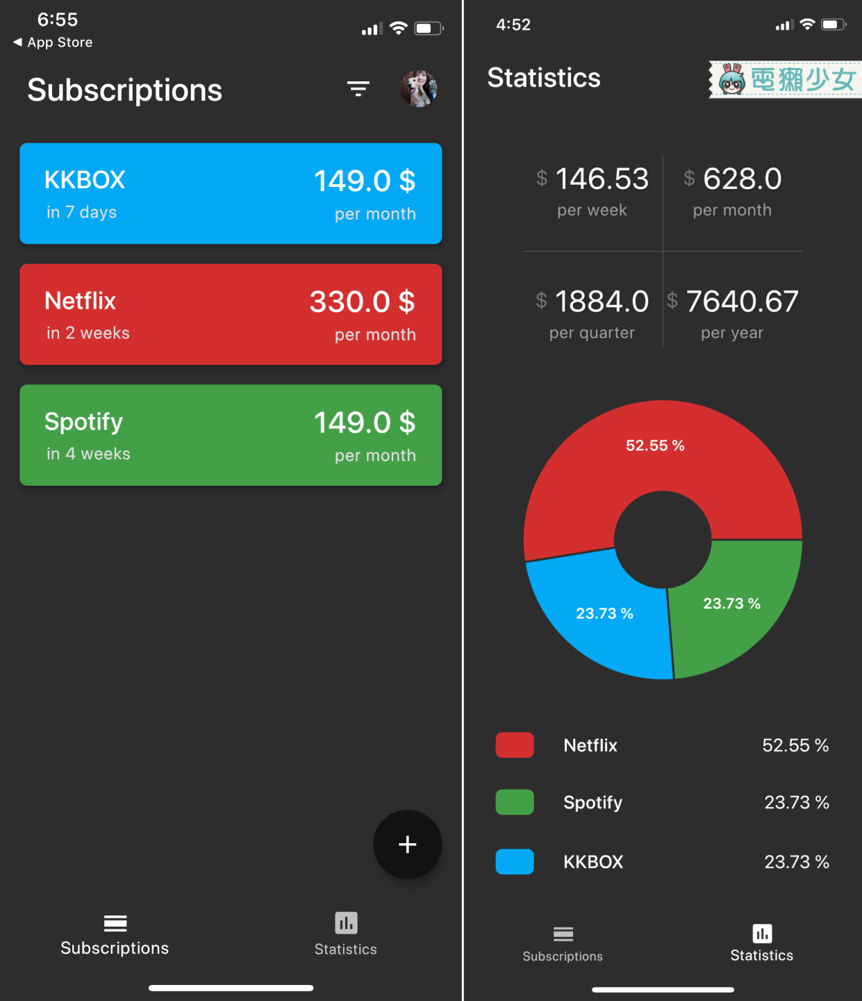 每個月在付費訂閱上到底花了多少錢？快用『 Billey 』App 幫你查看管理吧！Android / iOS