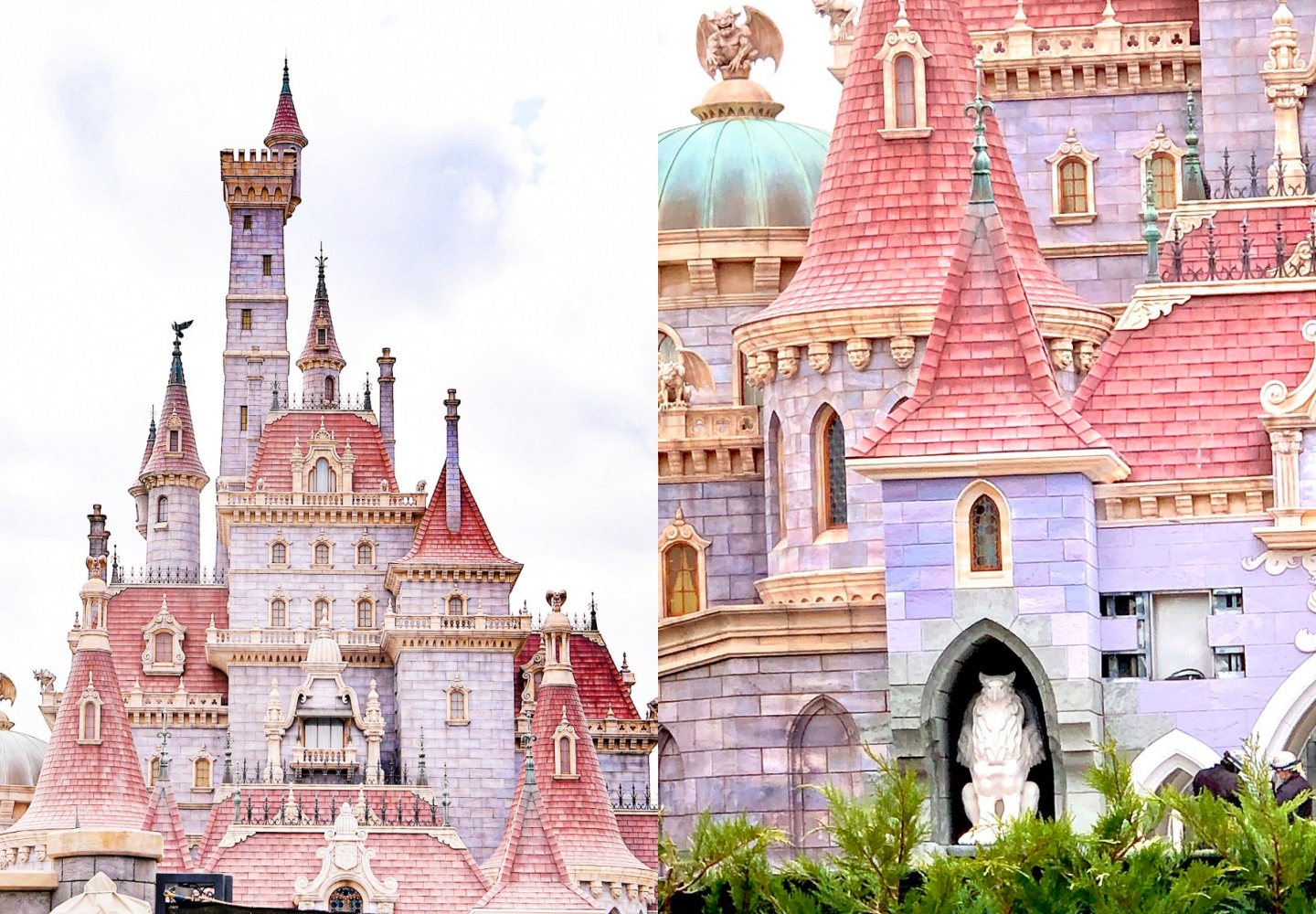 東京迪士尼『 美女與野獸城堡 』照片曝光！超夢幻的粉色城堡滿足你的少女心！