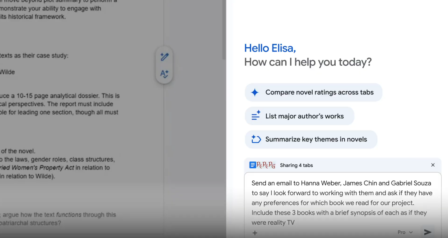 Chrome 內建 Gemini 在台登場！側邊欄多了萬能助理