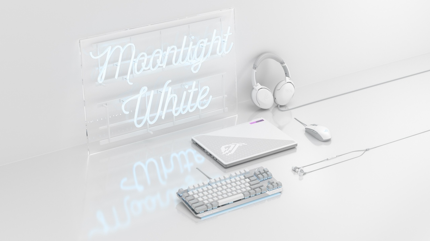 仙得剛好！ROG 推出白色『 月光系列 』電競周邊 包含鍵盤、滑鼠、耳機等四款產品
