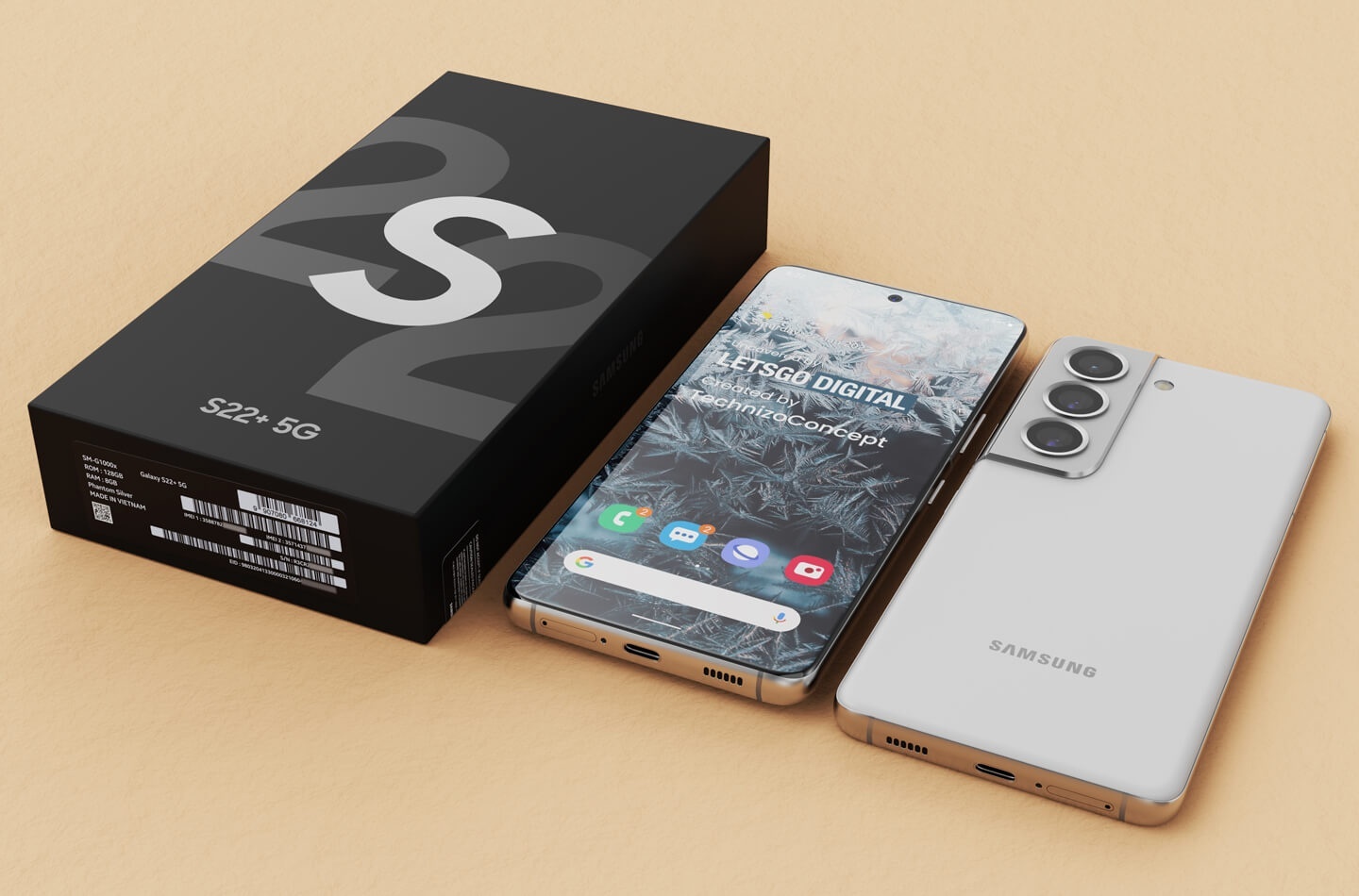 哪一支才是真的三星 Galaxy S22 系列手機？內部員工流出三星 Galaxy S22 系列標準版渲染圖！