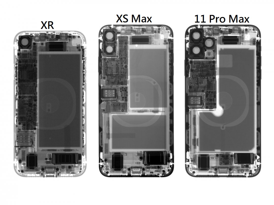 Ifixit拆解iphone 11 Pro Max 超大l形電池 雙主機板設計 並無外傳額外的2gb相機記憶體 電獺少女