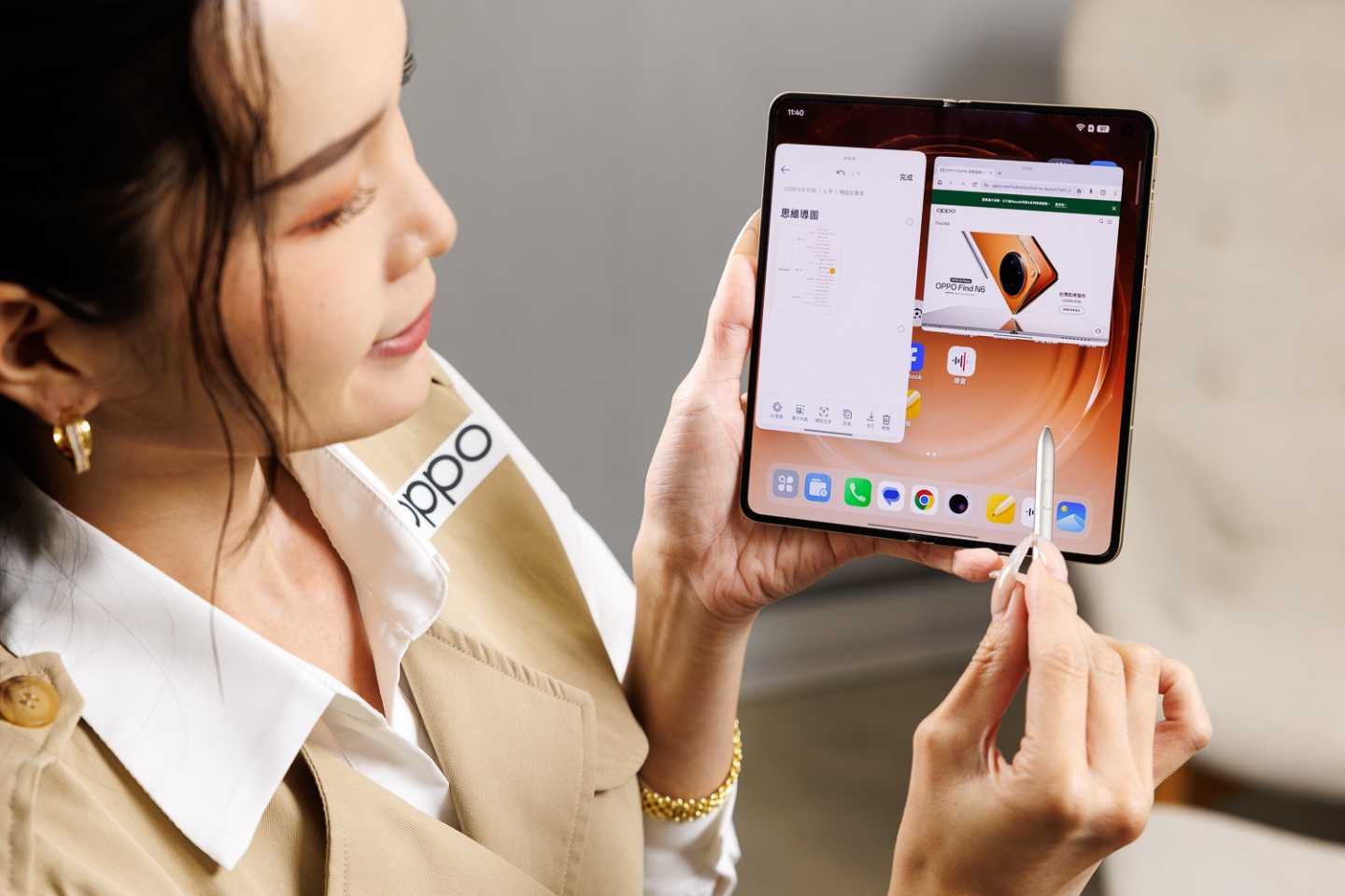 摺痕幾乎消失了!OPPO Find N6 台灣上市,2 億畫素哈蘇 + 6000mAh 摺疊旗艦只要 $68,990 摺痕幾乎消失了!OPPO Find N6 台灣上市,2 億畫素哈蘇 + 6000mAh 摺疊旗艦只要 $68,990