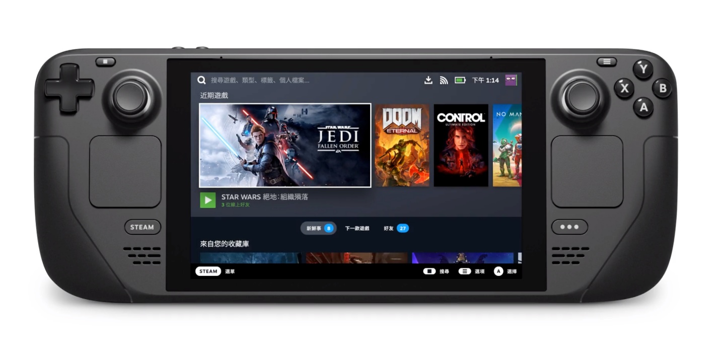 外媒試玩『 Steam Deck 』心得：螢幕畫面流暢，按鍵位置和整體握感算順手