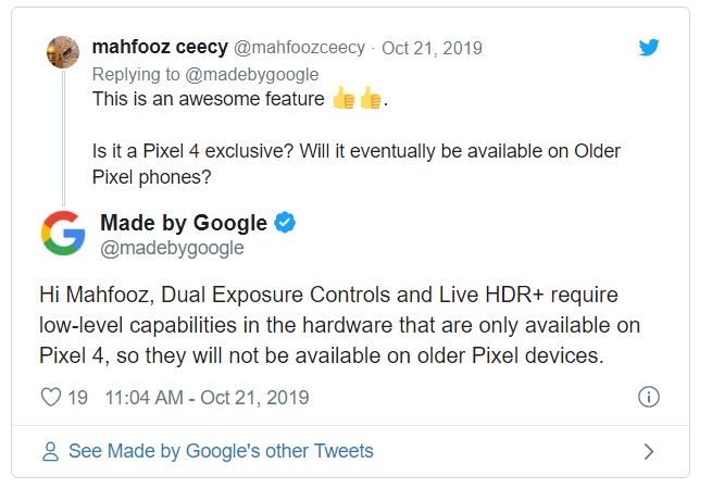 確認 Google Pixel 4 系列有兩項重點功能將獨占 不會利用軟體下放到舊機型！