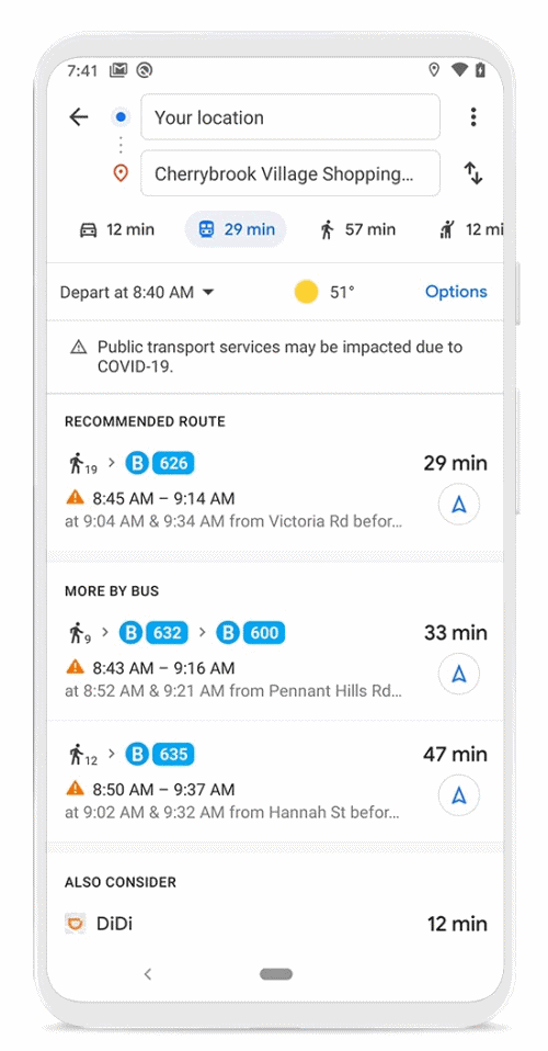 Google Maps 新功能！幫你避開人多的大眾運輸，還有告訴你該戴口罩的地方