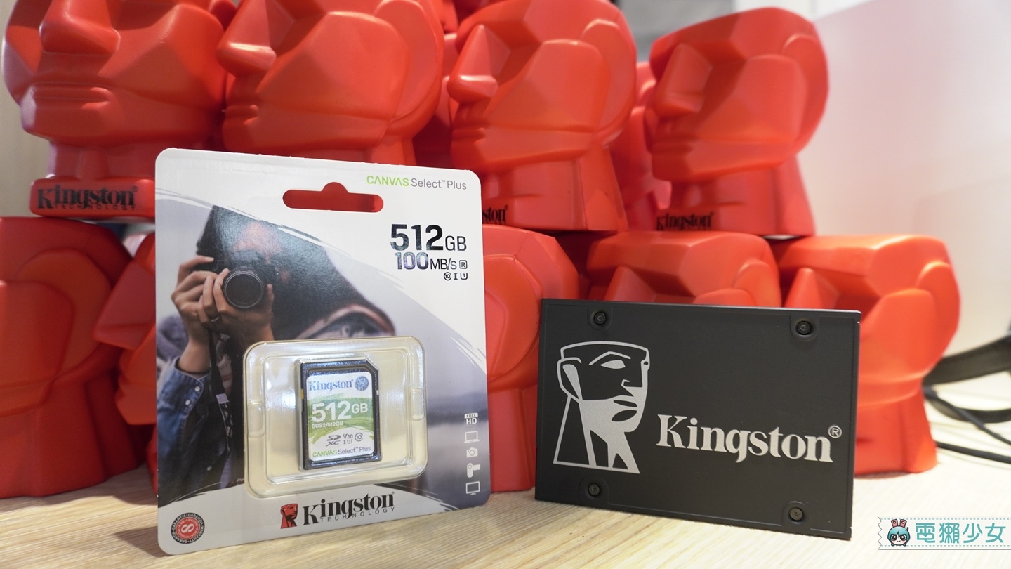 Kingston 全新升級版『 Canvas Select Plus 』記憶卡，具備 512GB 的容量，讀取跟寫入的速度高達 100／85MB／s