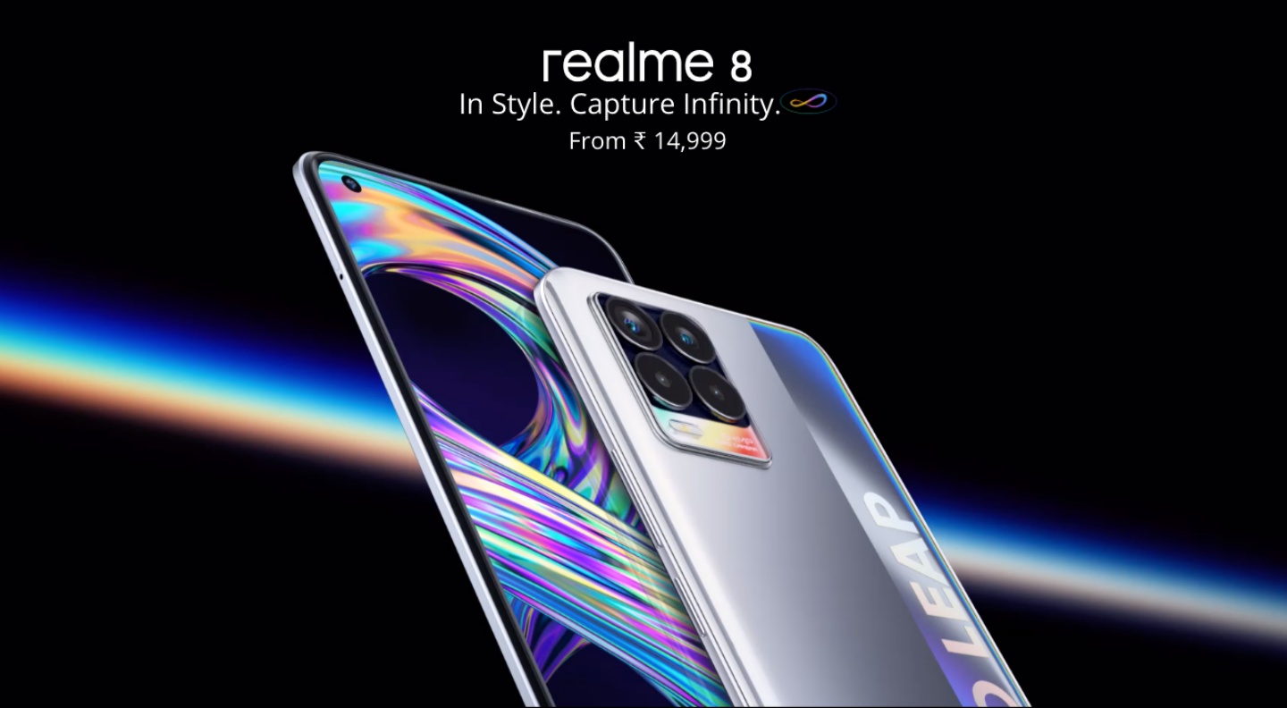 萬元有找！realme 8 系列新機登場 『 realme 8 Pro 』搭載 1 億 800 萬畫素主鏡頭，還有星空、移軸拍照模式