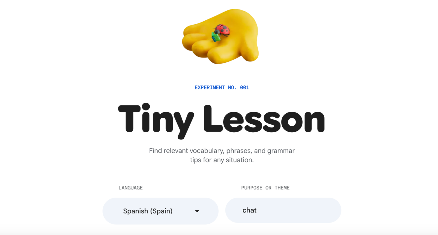 Google 推出免費 AI 語言家教網站!Little Language Lessons 陪你練外語 Google 推出免費 AI 語言家教網站!Little Language Lessons 陪你練外語