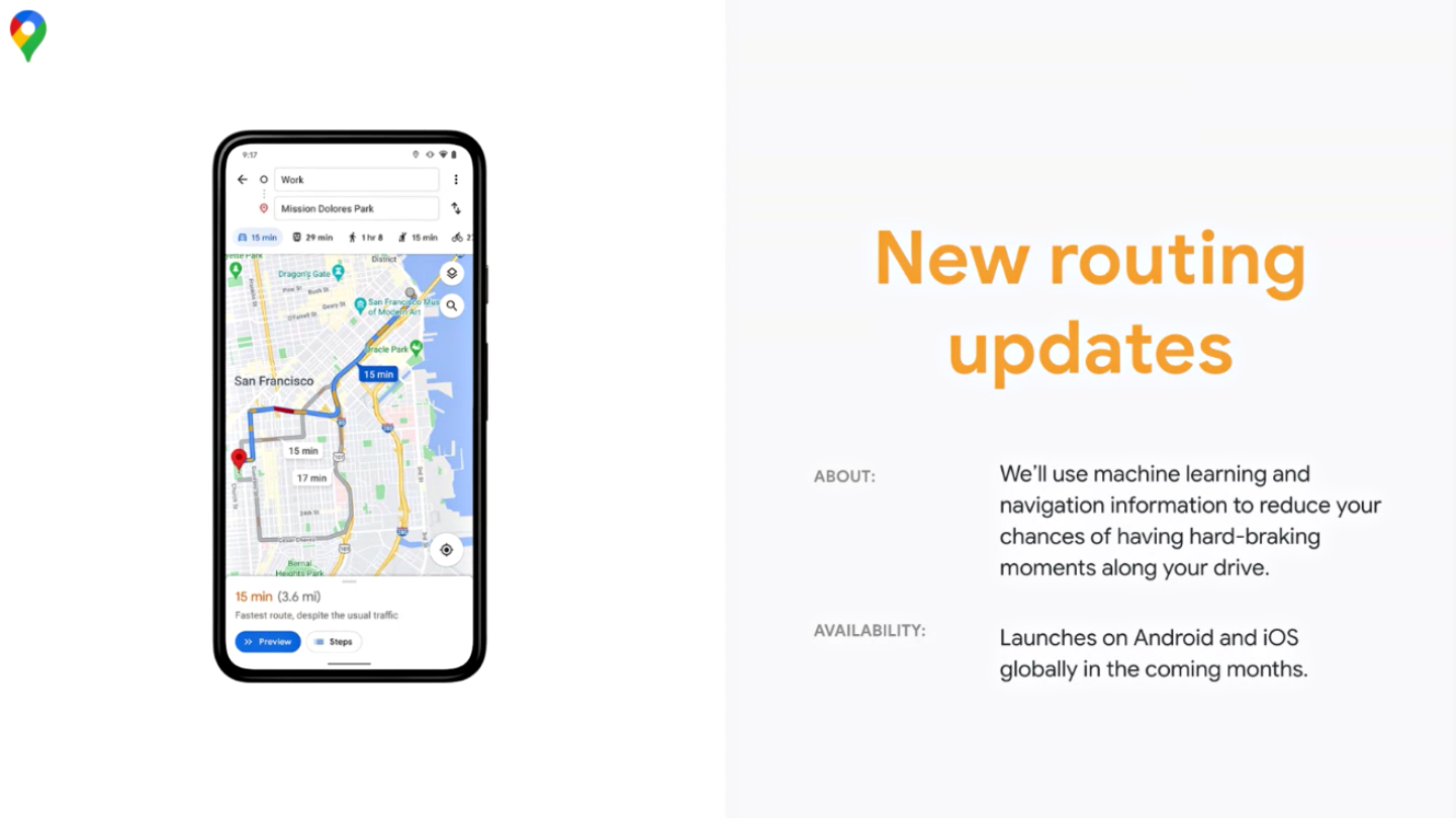 Google Maps 推出五大重點功能更新！導航變快變方便，操作介面也更直覺了！