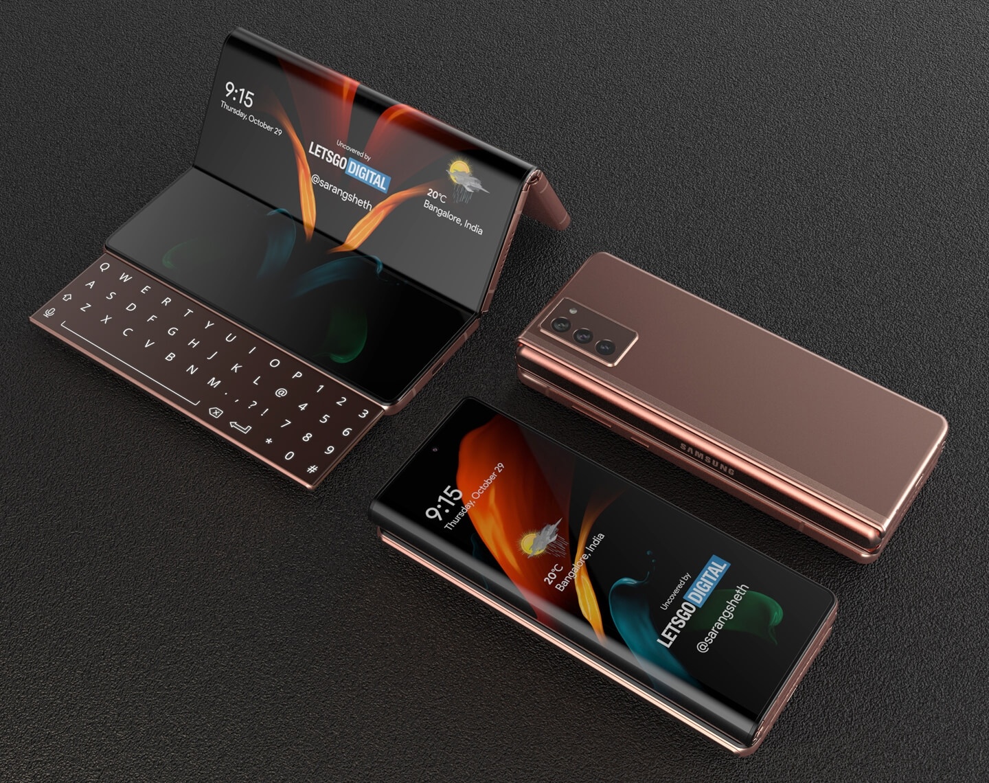 三星 Galaxy Z Fold3 傳聞摺疊螢幕變三摺！可能就長這樣