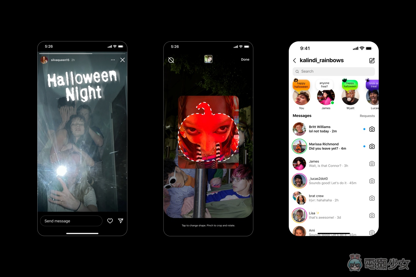 Instagram 推出萬聖節限定彩蛋 加入驚悚字體和南瓜裁切框 Instagram 推出萬聖節限定彩蛋 加入驚悚字體和南瓜裁切框