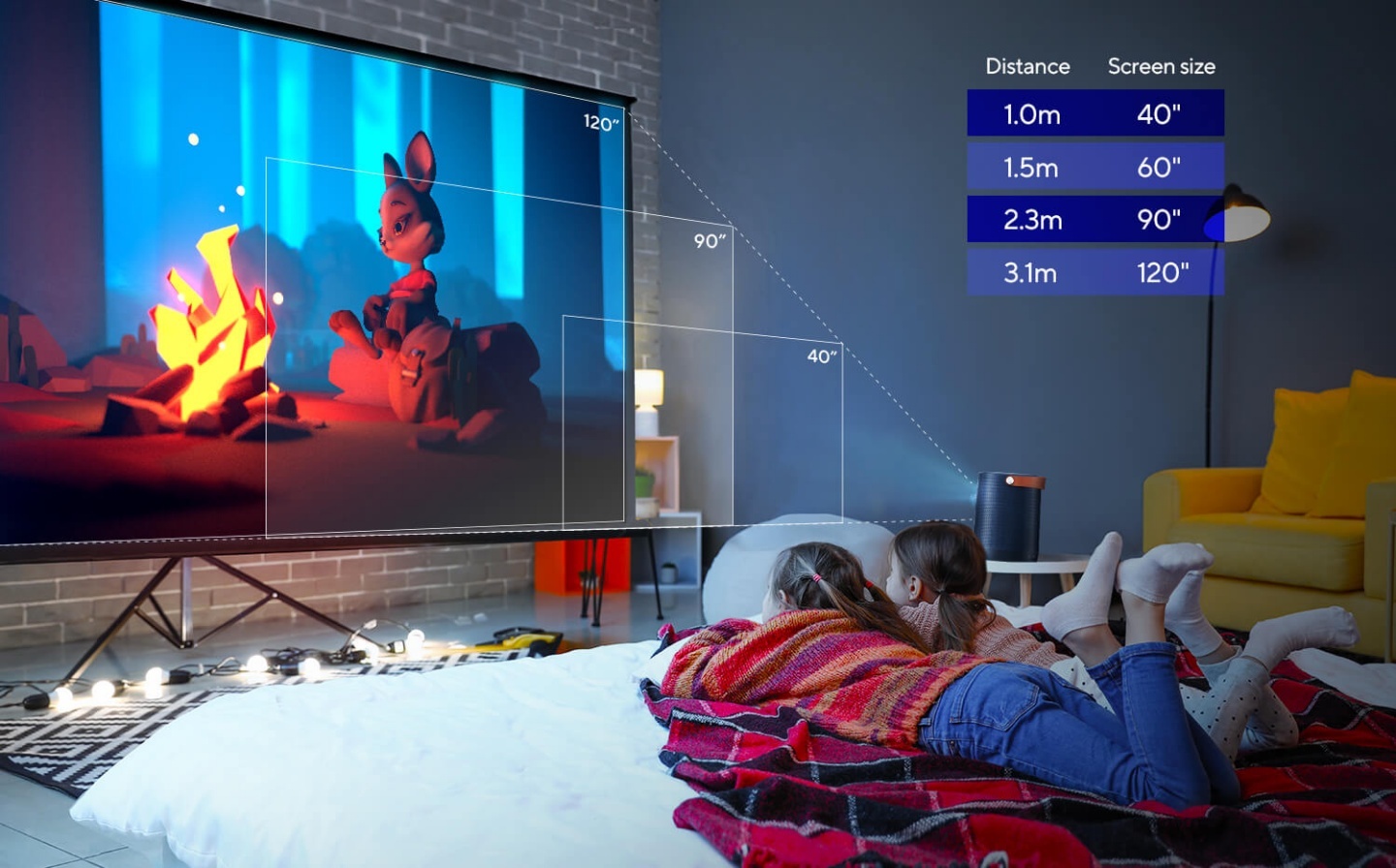 華碩推出『 ZenBeam L2 』可攜式 LED 投影機！內建 Netflix、可投射出 120 吋的大畫面