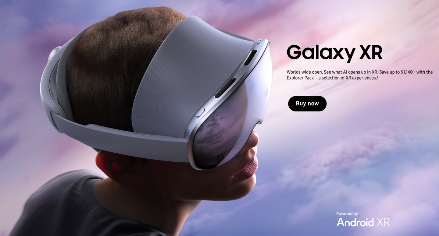 Samsung 發表 Galaxy XR 頭戴裝置！ AI 智慧眼鏡一同登場