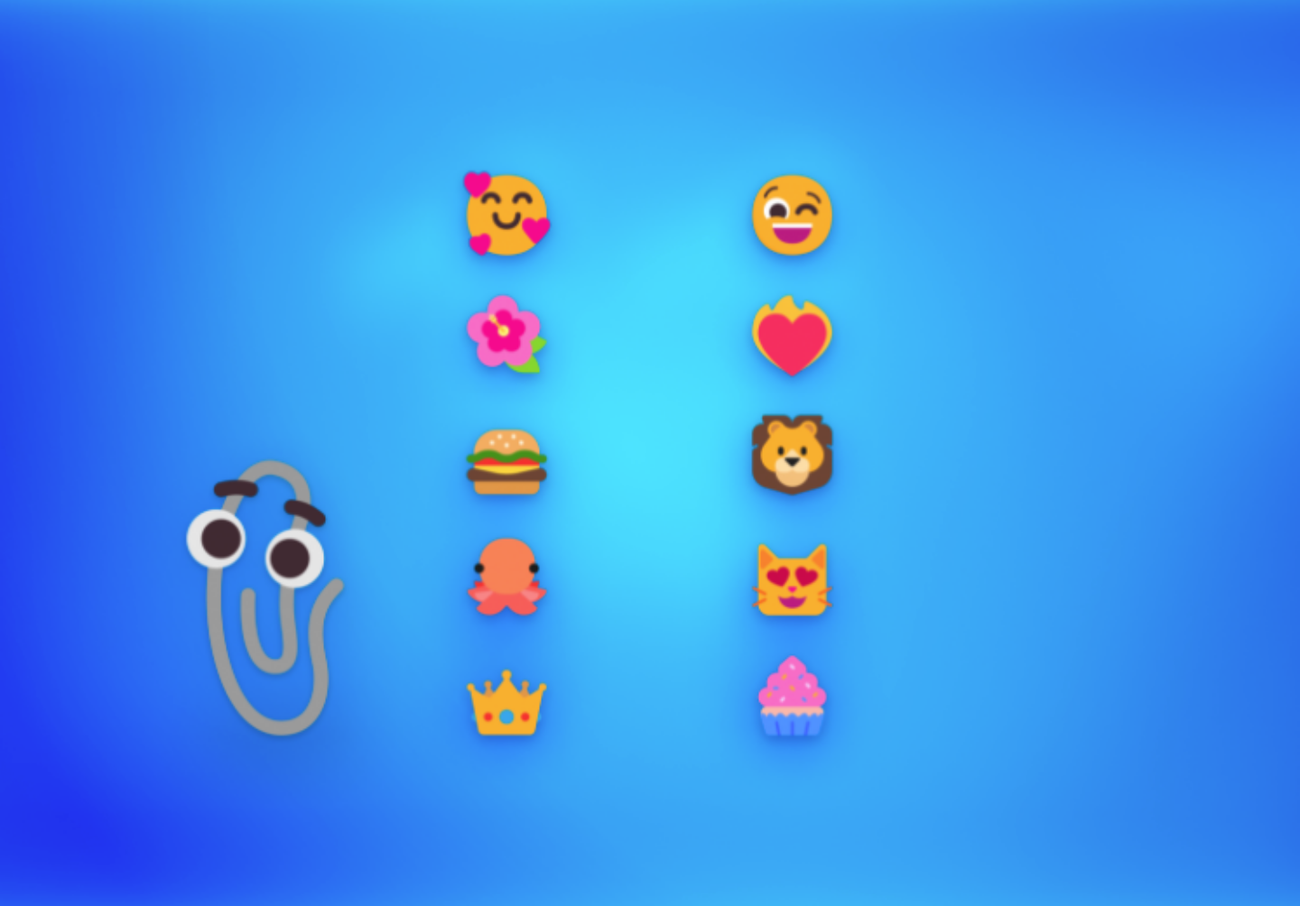 迴紋針小幫手回歸！微軟釋出 Windows 11 全新 emoji，看起來更生動了！但仍為 2D 形式