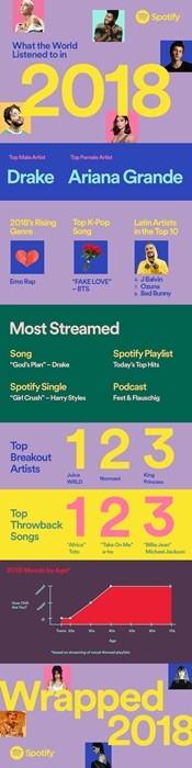 快問快答｜2018年你花了多少時間聽Spotify？誰的歌你聽最多？
