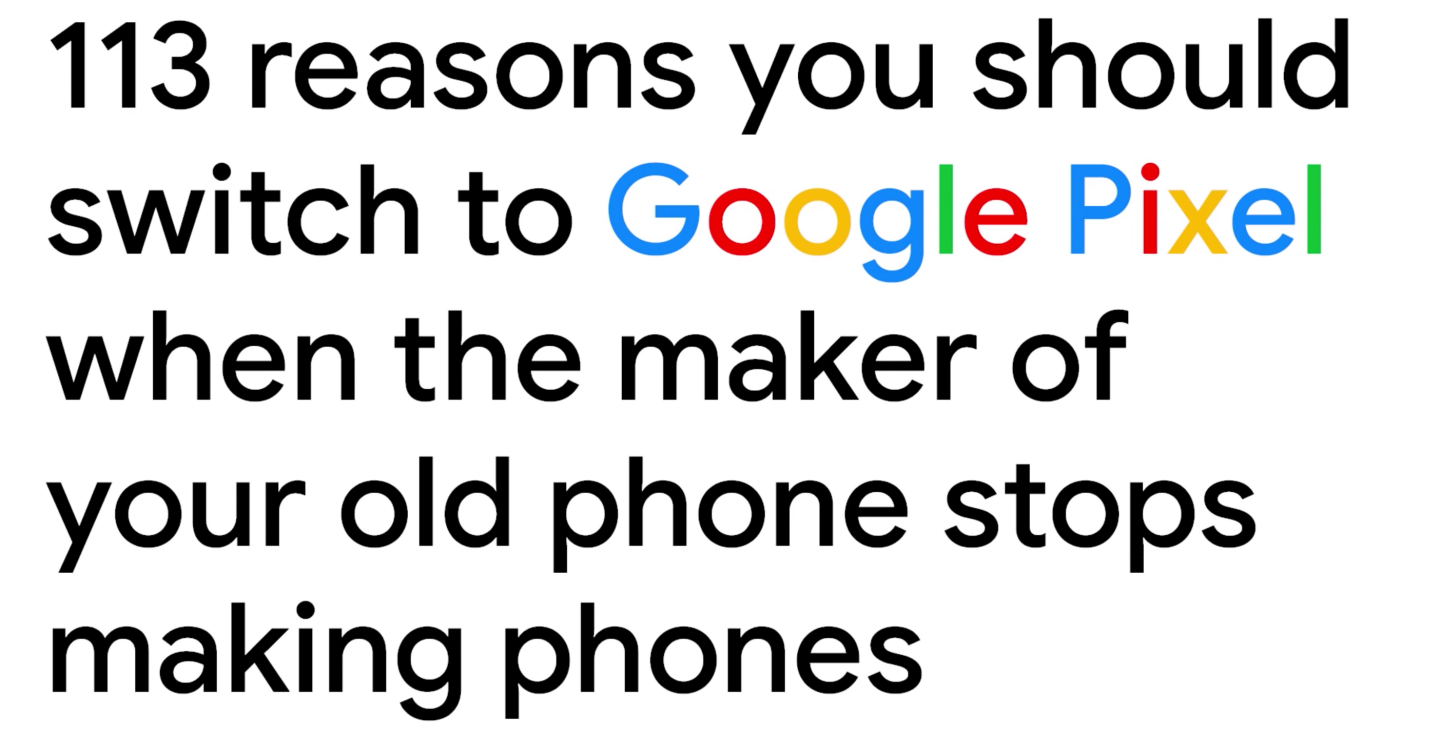Google 釋出最新 Pixel 廣告，以幽默詼諧的口吻調侃 LG、三星、Apple