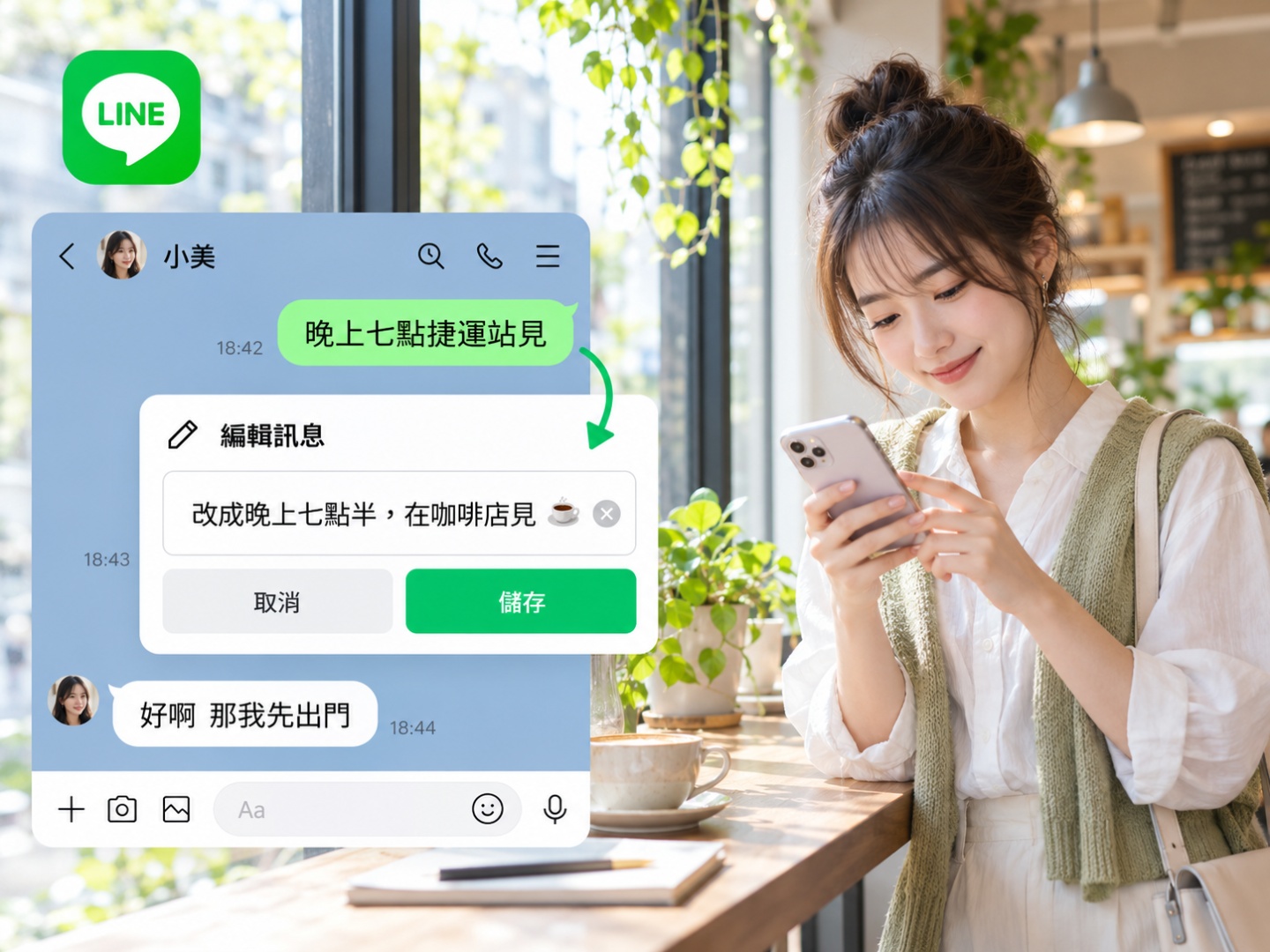 LINE 編輯訊息免費試用要結束了！10/20 起改會員限定 打錯字想修改得掏錢了