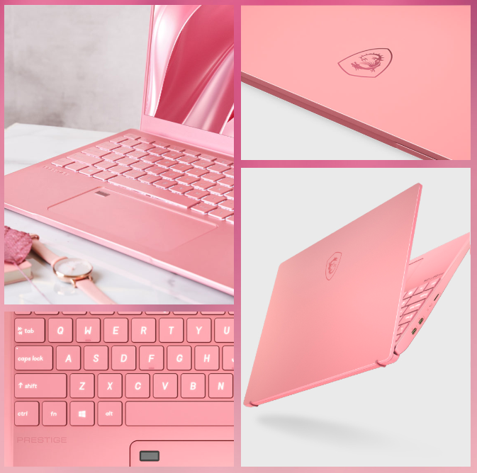 少女心爆發！MSI 推出粉紅筆電『 Prestige 14 』滑鼠、電腦包整套粉紅色包圍你！